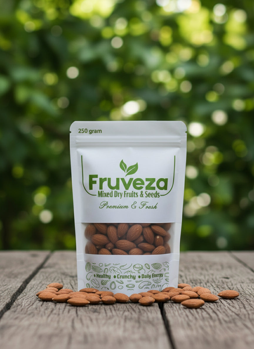Fruveza Premium Californian Almonds – Natural, Crunchy & Heart-Healthy