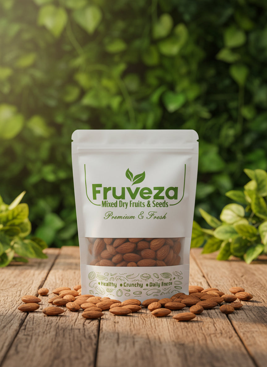 Fruveza Premium Californian Almonds – Natural, Crunchy & Heart-Healthy