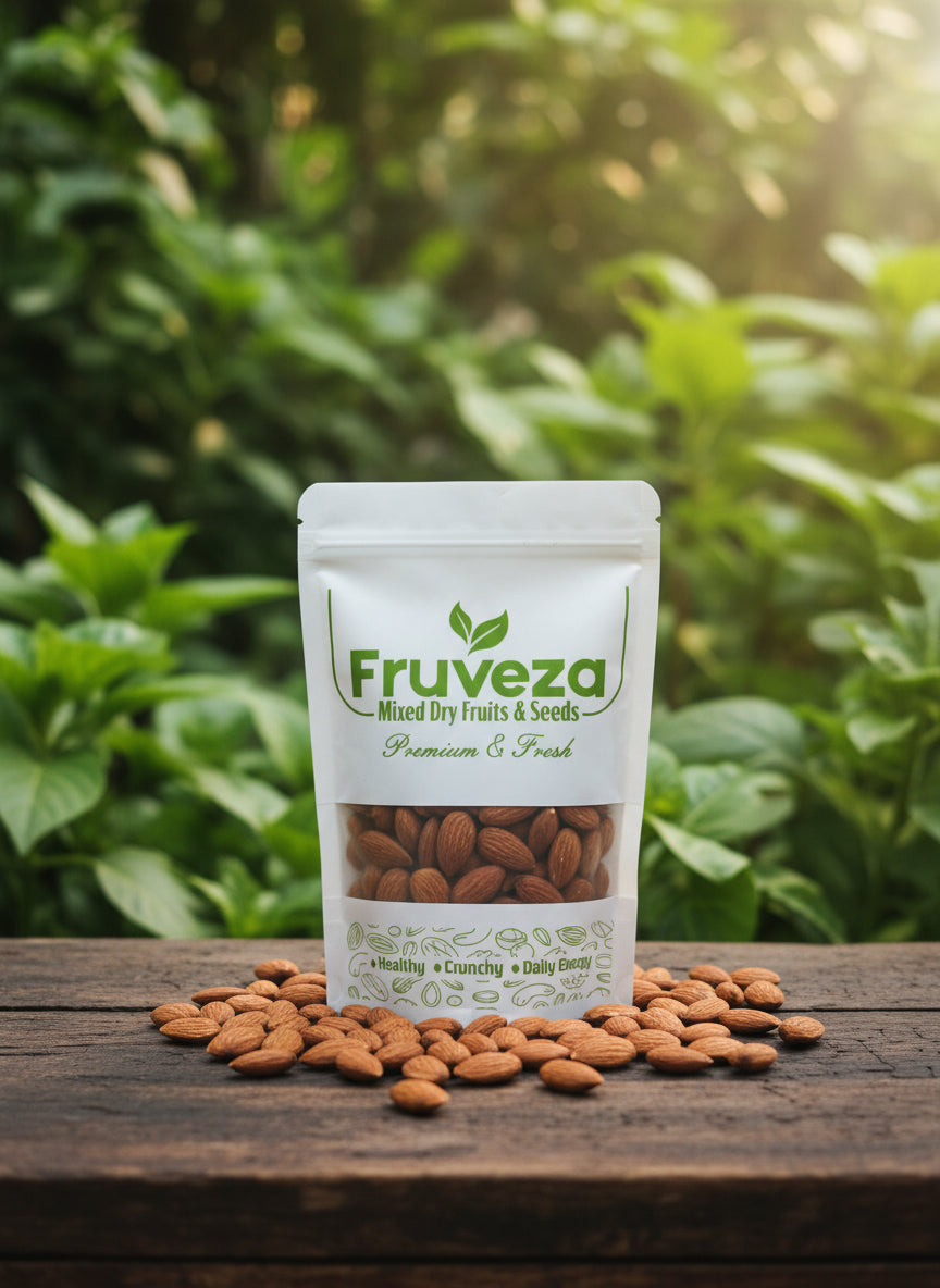 Fruveza Premium Californian Almonds – Natural, Crunchy & Heart-Healthy