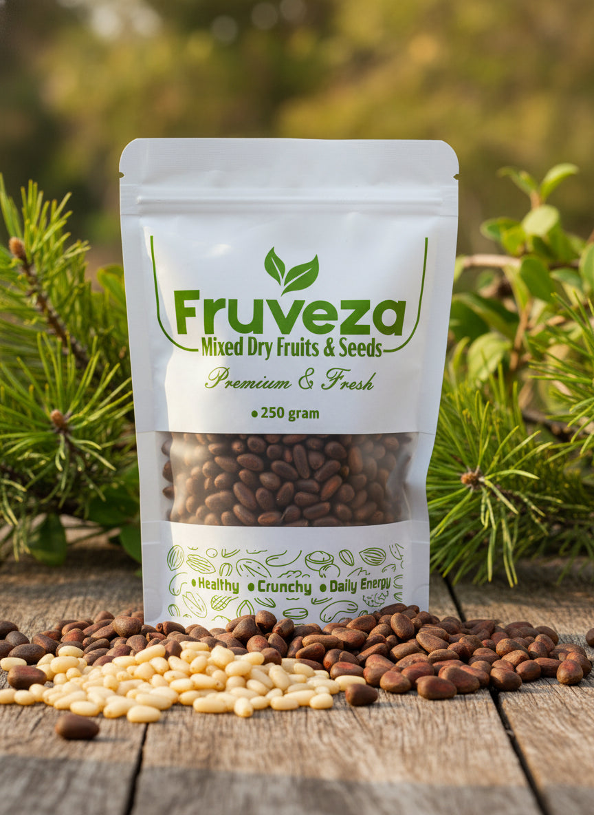 Fruveza Premium Pine Nuts ( Rich, Buttery & Nutrient-Packed Superfood )