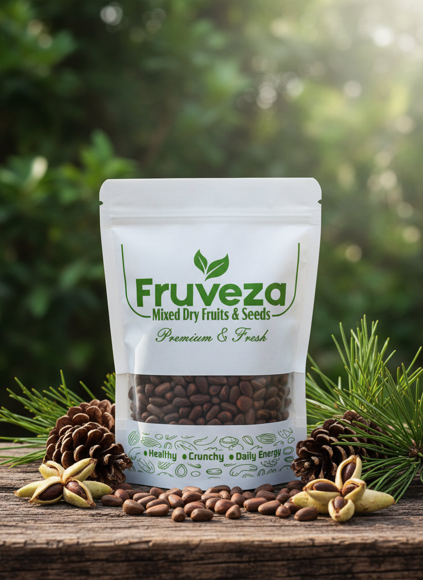 Fruveza Premium Pine Nuts ( Rich, Buttery & Nutrient-Packed Superfood )