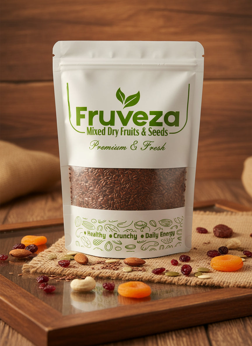 Fruveza Premium Flax Seeds (Alsi) – Fiber & Omega-3 Superfood
