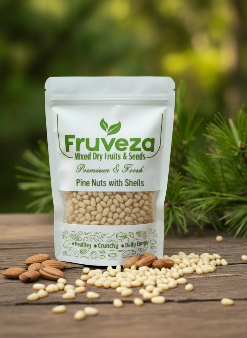 Fruveza Premium Pine Nuts ( Rich, Buttery & Nutrient-Packed Superfood )